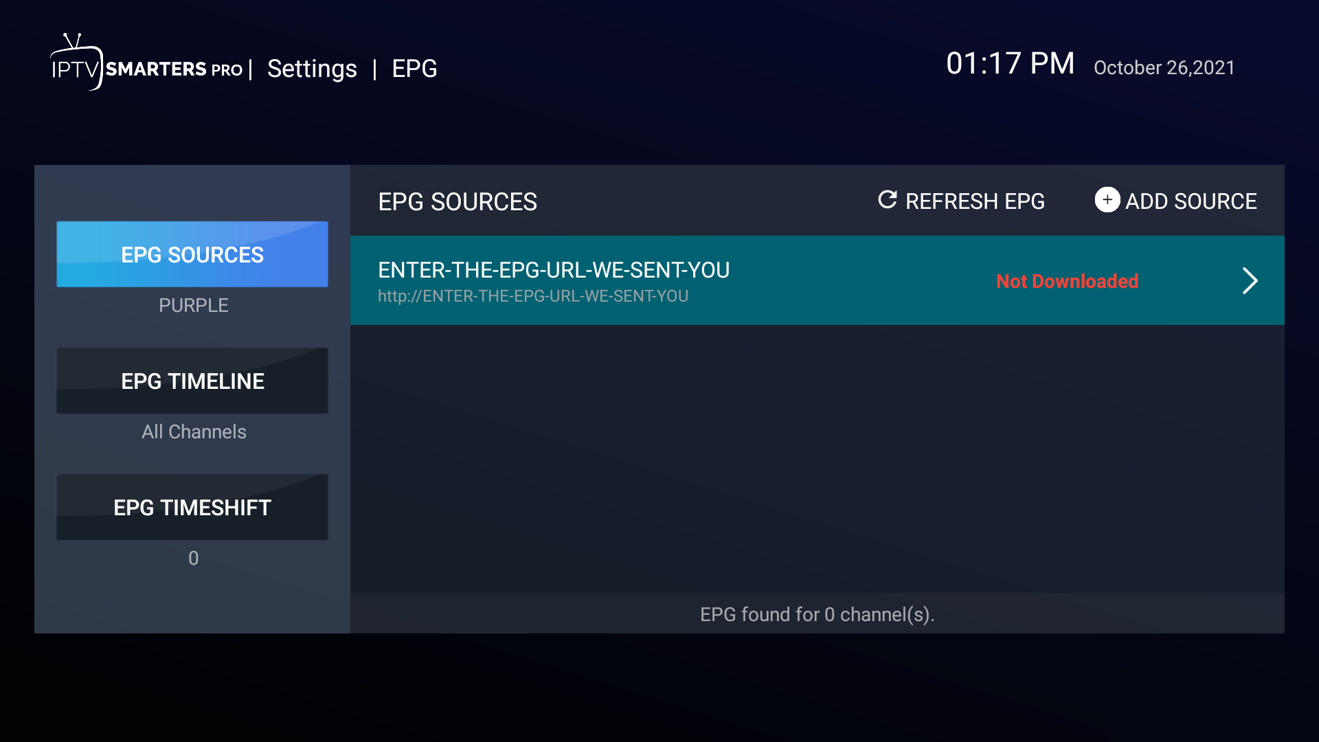 Korak 9 - Select EPG